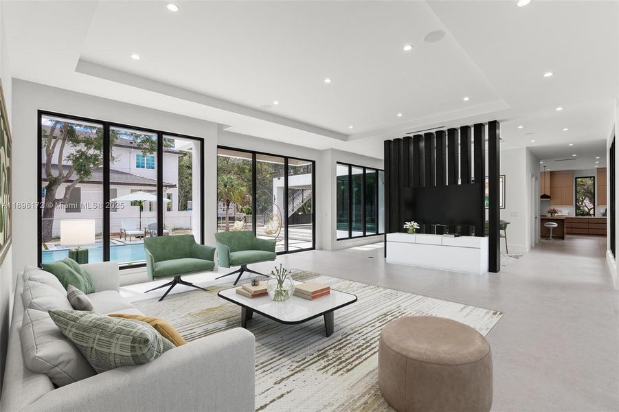 Furnished interior view inside a new home in , Palmetto Bay (Image 13). Furnished interior view inside a new home in , Palmetto Bay (Image 13).