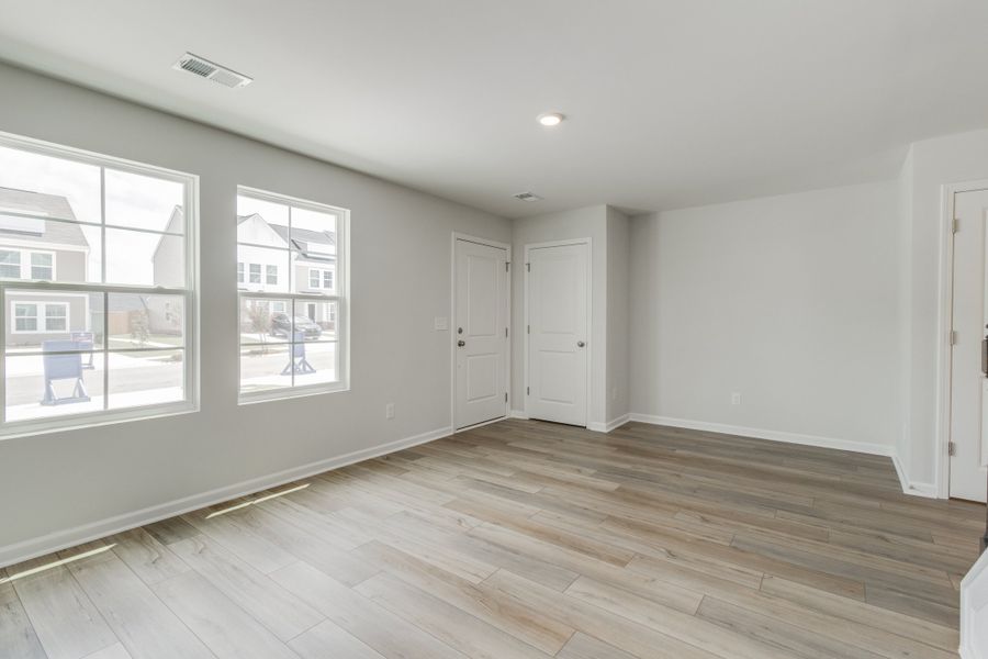 Spacious, unfurnished interior of a new home in Astoria, Columbia (Image 15). Spacious, unfurnished interior of a new home in Astoria, Columbia (Image 15).