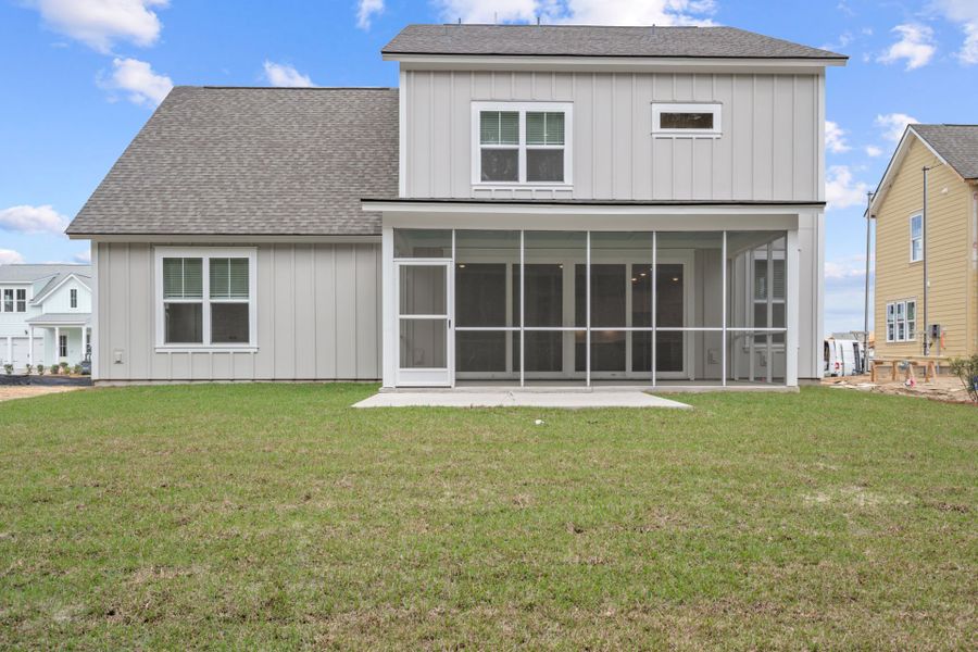 Exterior details and patio area of a home in Nexton, Summerville (Image 29).