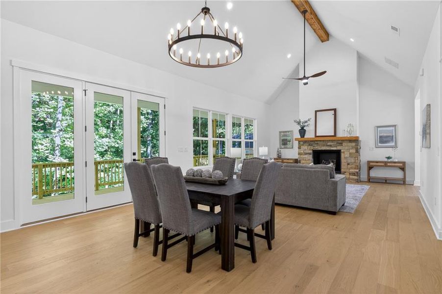 Furnished interior view inside a new home in , Cumming (Image 45).