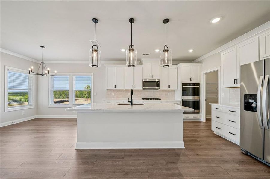 Furnished interior view inside a new home in River Pointe, Monroe (Image 7).