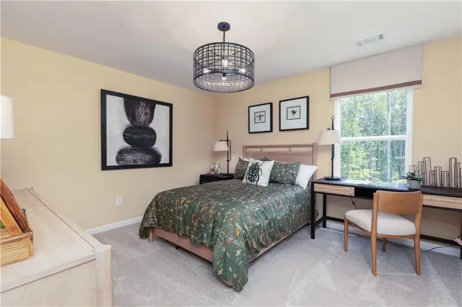 Furnished interior view inside a new home in Croftside Single Family Homes, Powder Springs (Image 46). Furnished interior view inside a new home in Croftside Single Family Homes, Powder Springs (Image 46).
