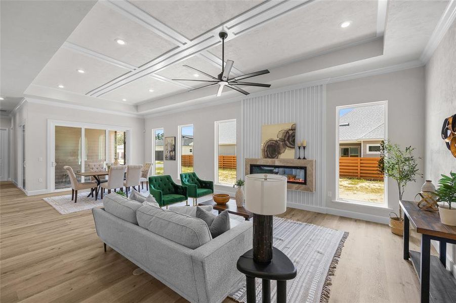 Furnished interior view inside a new home in , Newberry (Image 8).