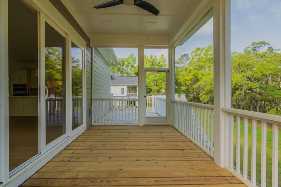 Exterior details and patio area of a home in , Johns Island (Image 29).