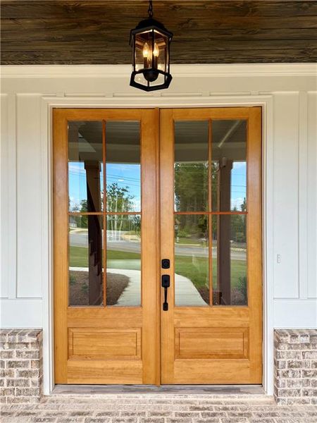 Exterior details and patio area of a home in , Rydal (Image 21).