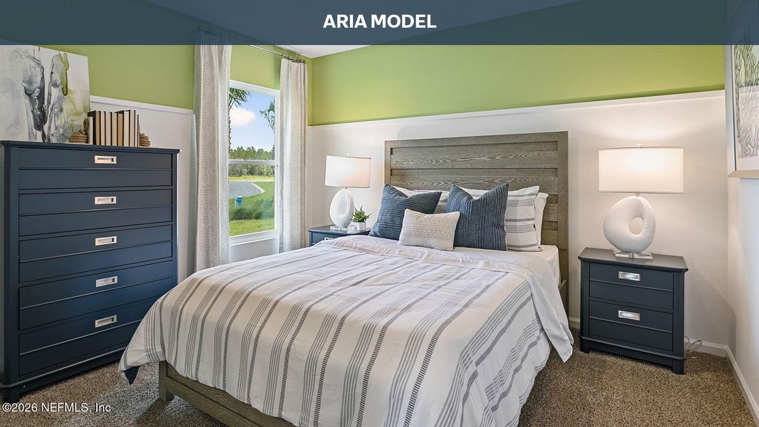 Furnished interior view inside a new home in Copes Landing, Jacksonville (Image 15).