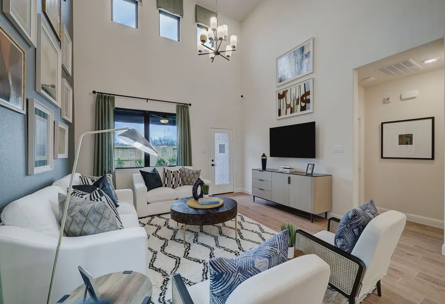 Plan 3059 great room - staged - 6 of 19