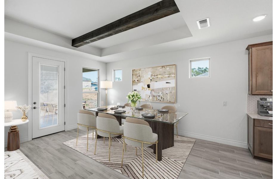 Furnished interior view inside a new home in Del Webb New Braunfels at Veramendi, New Braunfels (Image 3).