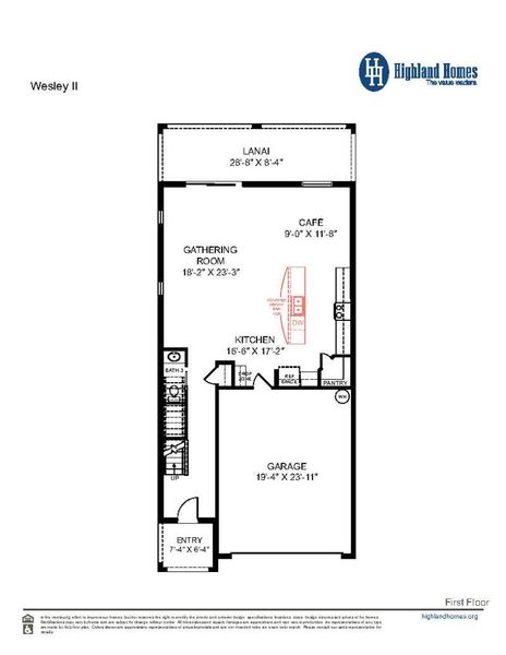 Wesley II - First Floor