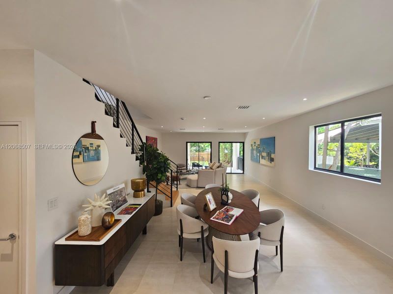 Furnished interior view inside a new home in , Miami (Image 4). Furnished interior view inside a new home in , Miami (Image 4).