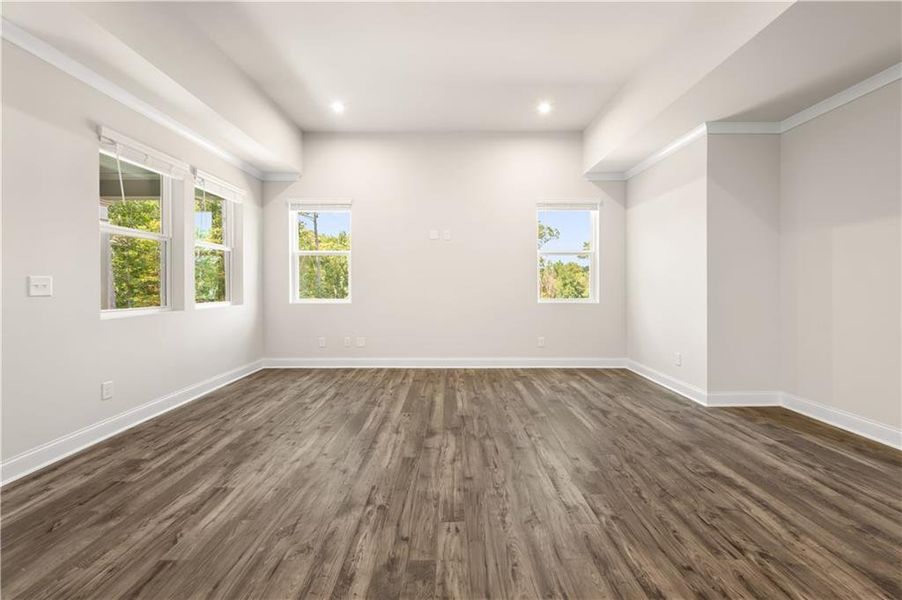 Spacious, unfurnished interior of a new home in Cambridge at Steels Bridge: Steels Bridge, Canton (Image 24). Spacious, unfurnished interior of a new home in Cambridge at Steels Bridge: Steels Bridge, Canton (Image 24).