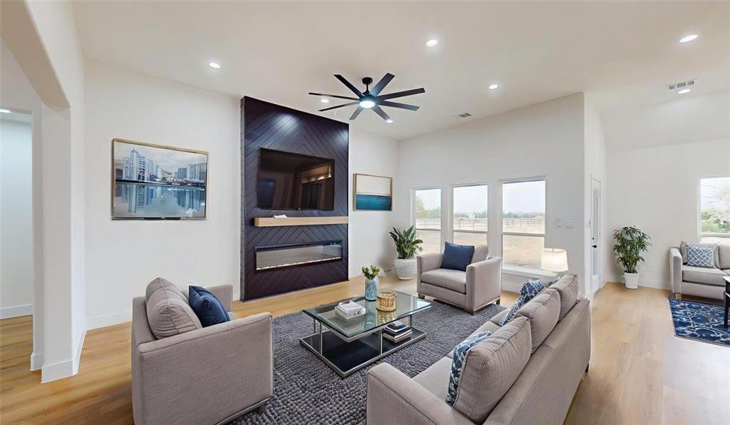 Furnished interior view inside a new home in , Greenville (Image 10).