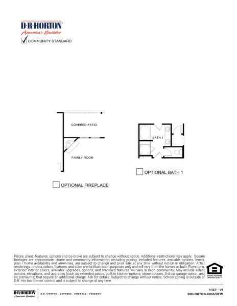 2D floor plan layout of this home in Elevon, Lavon, TX (Image 3).