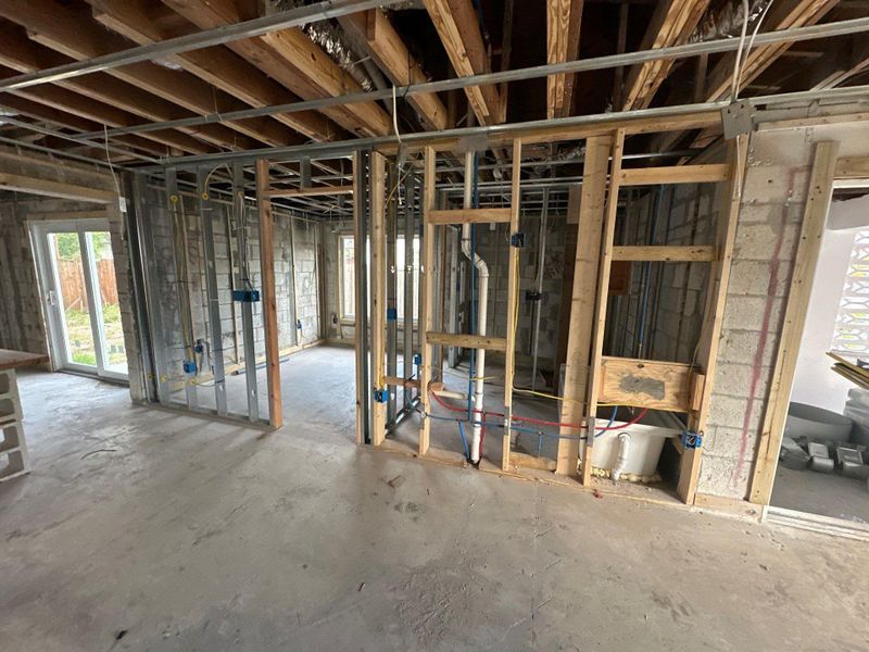 In-progress construction of a new home in , Pompano Beach, FL (Image 17).