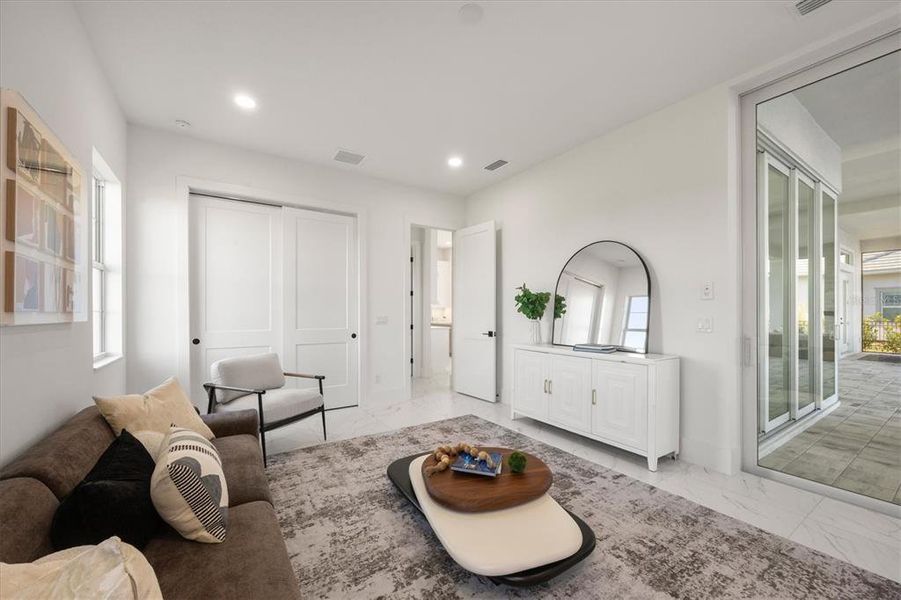 Furnished interior view inside a new home in , Sarasota (Image 52). Furnished interior view inside a new home in , Sarasota (Image 52).