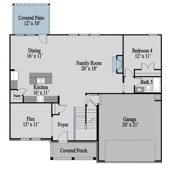 2D floor plan layout of this home in Austin Springs, Bethlehem, GA (Image 4). 2D floor plan layout of this home in Austin Springs, Bethlehem, GA (Image 4).