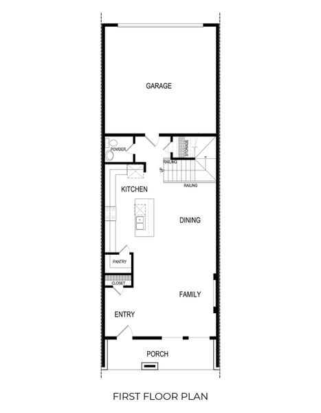 2D floor plan layout for the Sycamore R by First Texas Homes in The Abbey at Mercer Crossing, Farmers Branch, TX (Image 4).