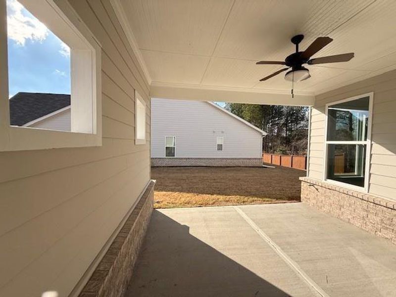 Exterior details and patio area of a home in Cooper's Walk, Loganville (Image 18). Exterior details and patio area of a home in Cooper's Walk, Loganville (Image 18).