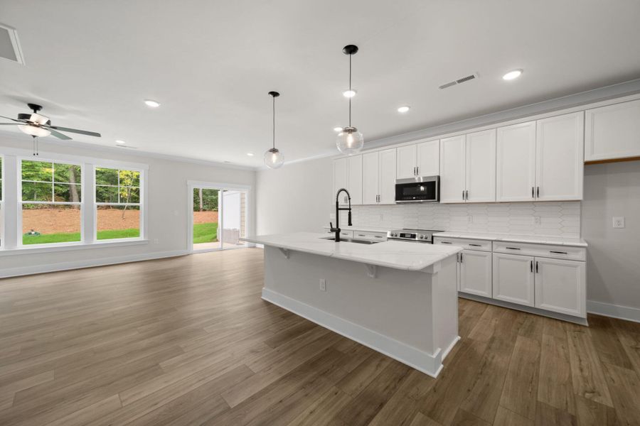 Furnished interior view inside a new home in Harbor Crossing, Greensboro (Image 6). Furnished interior view inside a new home in Harbor Crossing, Greensboro (Image 6).