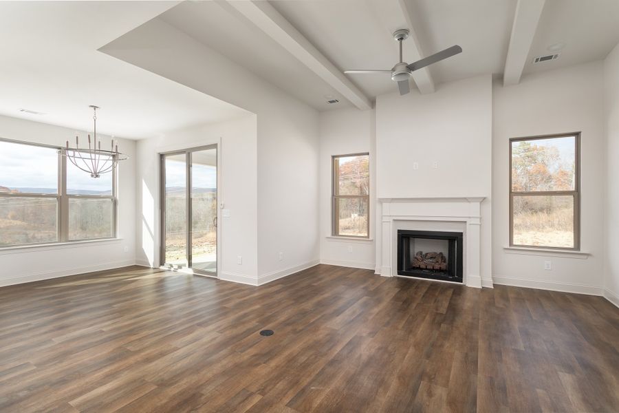 Representative unfurnished interior of a home built from the The Camden by Greentech Homes LLC in The Thicket at Sedman Hills, Hixson (Image 10).
