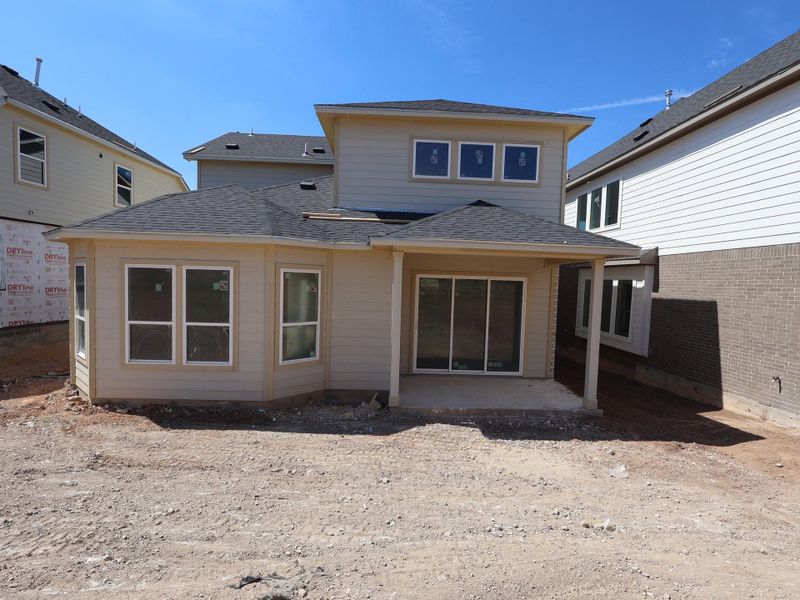 Exterior details and patio area of a home in Cedar Brook, Leander (Image 18).
