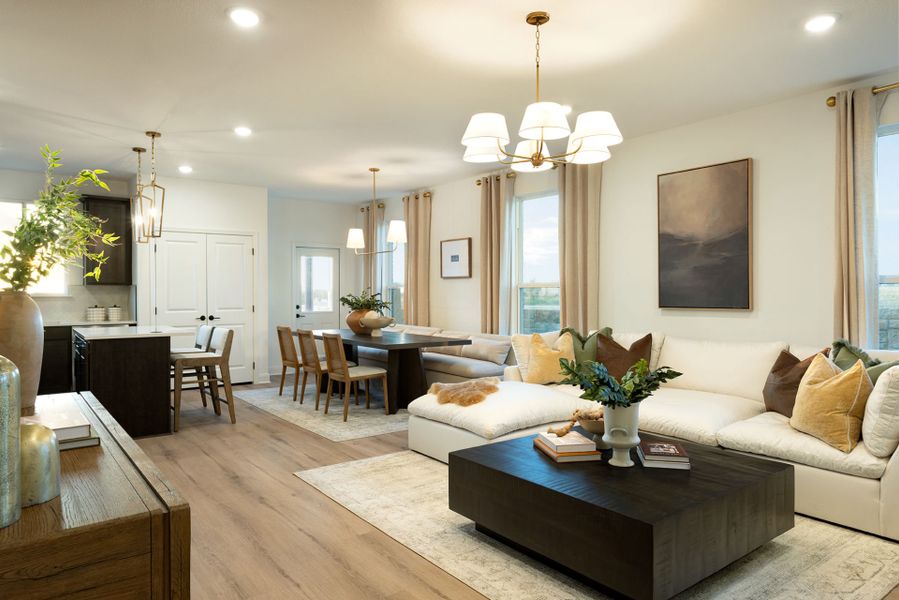 Furnished interior view inside a new home in Patterson Ranch, Georgetown (Image 7).