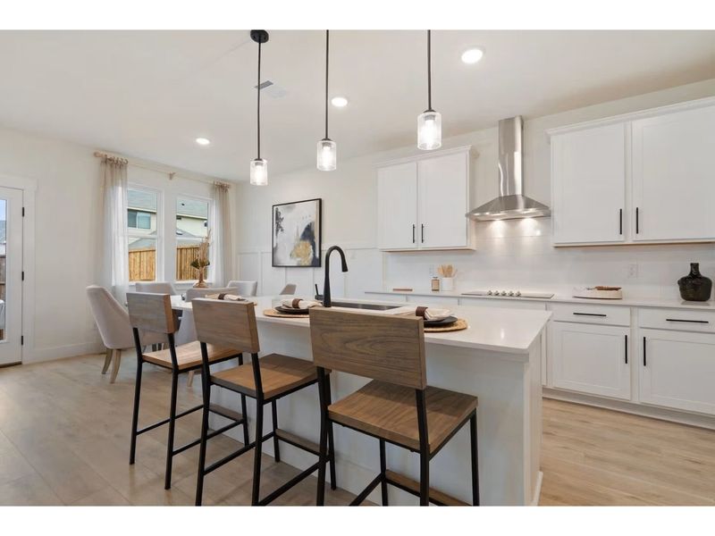 Furnished interior view inside a new home in Lake Park Villas, Wylie (Image 7).