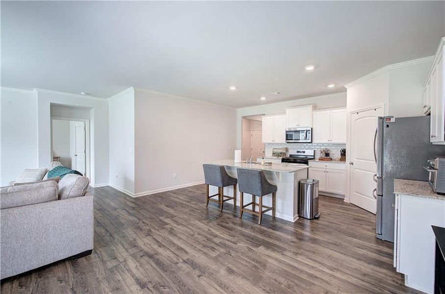 Furnished interior view inside a new home in , Cartersville (Image 16).