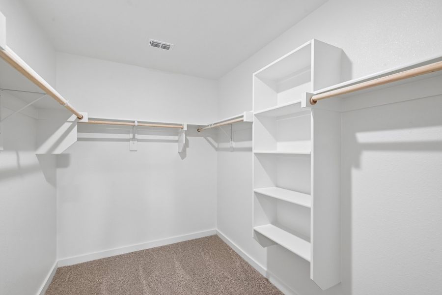 Walk In Closet in the Hayden home plan by Trophy Signature Homes