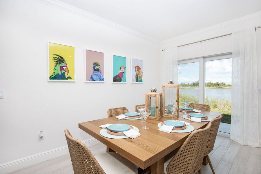 Furnished interior view inside a new home in Orchid Cove, Bokeelia (Image 7).