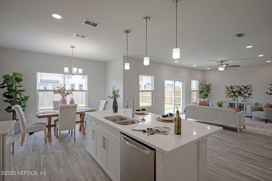 Furnished interior view inside a new home in , Jacksonville (Image 11). Furnished interior view inside a new home in , Jacksonville (Image 11).