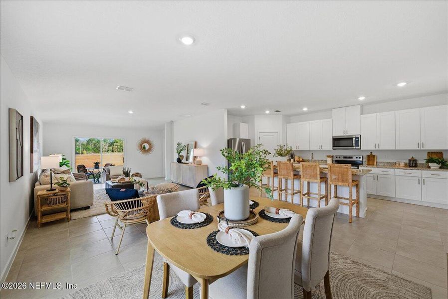Furnished interior view inside a new home in Azalea Creek, Jacksonville (Image 10).