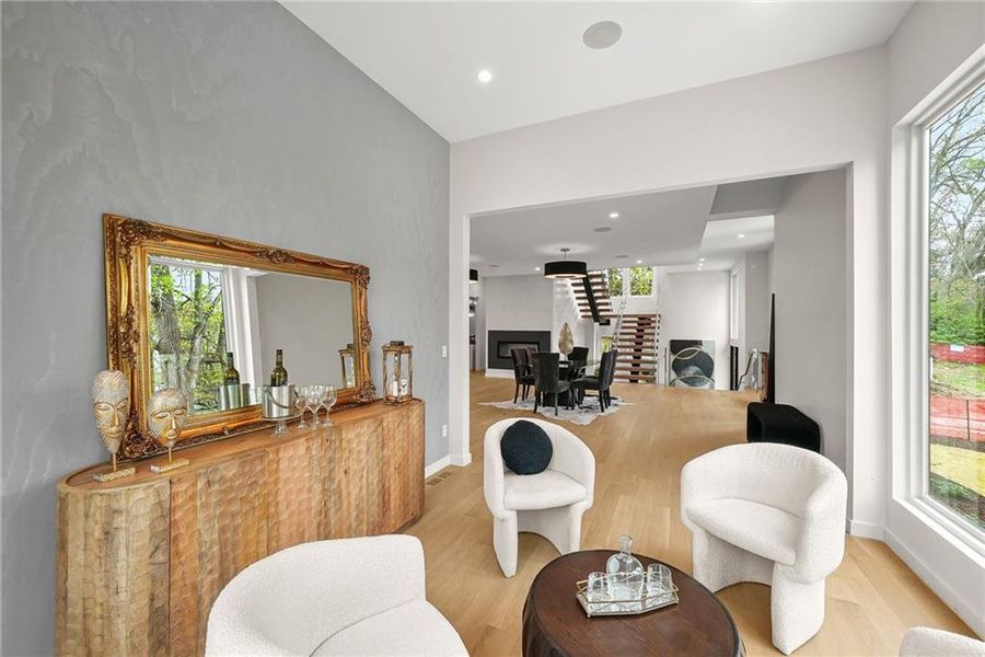 Furnished interior view inside a new home in , Atlanta (Image 50).