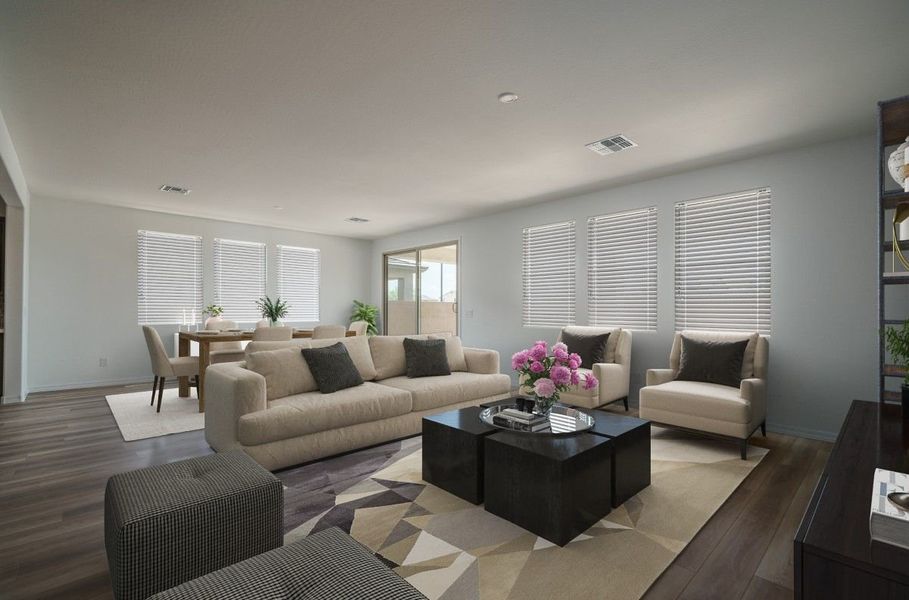Representative furnished interior of a home built from the Willow by William Ryan Homes in Alta Vida at Westpark, Buckeye (Image 20).