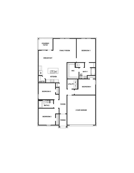 2D floor plan layout of this home in Mill Creek, Magnolia, TX (Image 3). 2D floor plan layout of this home in Mill Creek, Magnolia, TX (Image 3).