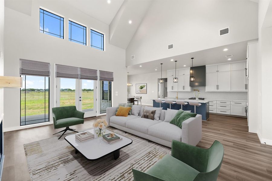 Furnished interior view inside a new home in , Schulenburg (Image 10). Furnished interior view inside a new home in , Schulenburg (Image 10).