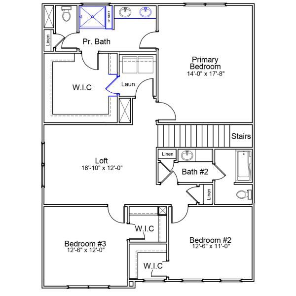 2D floor plan layout of this home in Richmond Hill, Inman, SC (Image 3). 2D floor plan layout of this home in Richmond Hill, Inman, SC (Image 3).