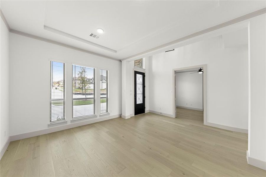 Spacious, unfurnished interior of a new home in Cambridge Estates, Prosper (Image 12). Spacious, unfurnished interior of a new home in Cambridge Estates, Prosper (Image 12).
