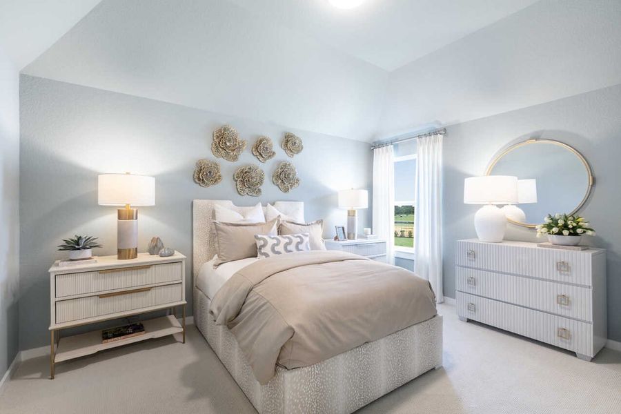 Representative Secondary Bedroom - some options shown