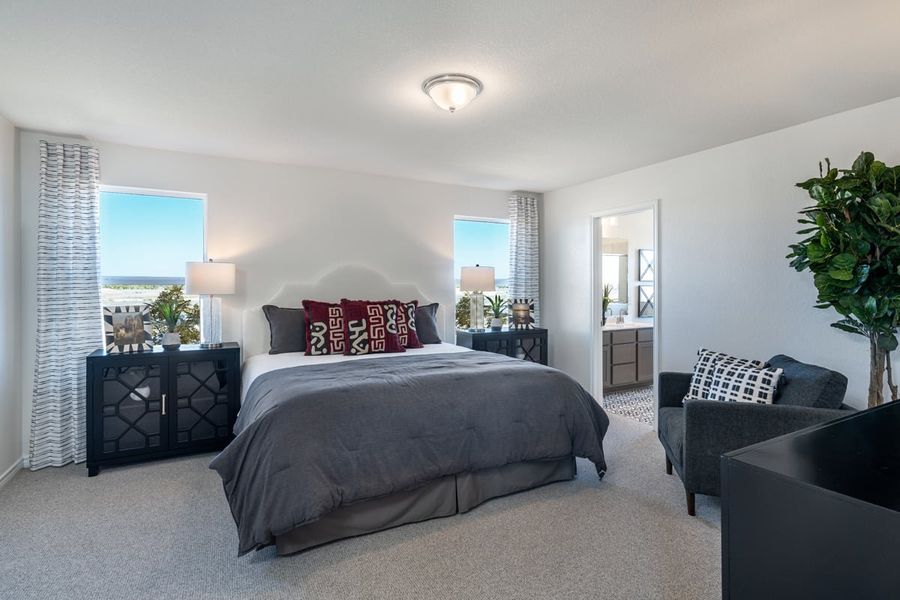 Representative furnished interior of a home built from the 1780 by KB Home in Knox Ridge, Converse (Image 7).
