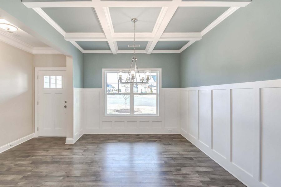 Representative unfurnished interior of a home built from the Rivermist by Caviness & Cates Communities in Maggie Way, Wendell (Image 151).
