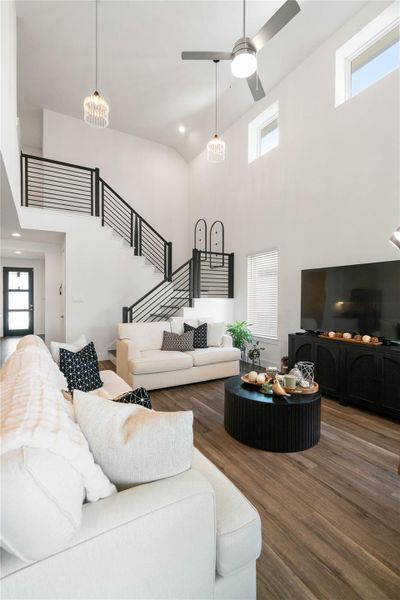 Furnished interior view inside a new home in Fosters Ridge 60's, Conroe (Image 19). Furnished interior view inside a new home in Fosters Ridge 60's, Conroe (Image 19).