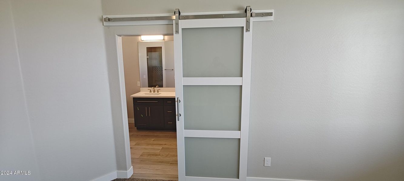 Master Bathroom Barn Door