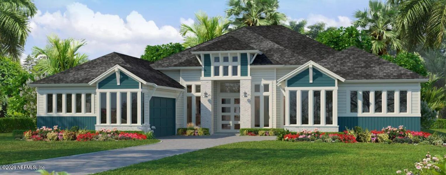 Front exterior of a new home in , Fernandina Beach, FL, highlighting curb appeal (Image 1). Front exterior of a new home in , Fernandina Beach, FL, highlighting curb appeal (Image 1).