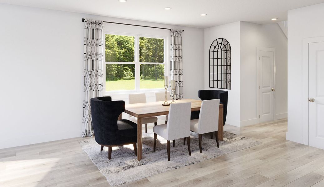 Representative furnished interior of a home built from the Highlands by Mattamy Homes in Cardinal Landing, Coats (Image 5).