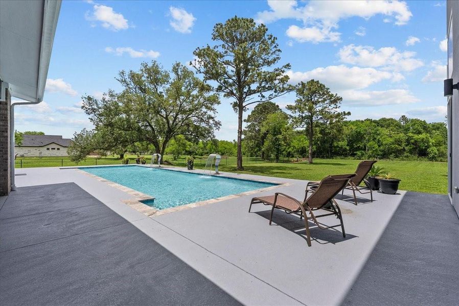 Perfect for sunbathing while looking out over your own 1.77-acre private sanctuary.