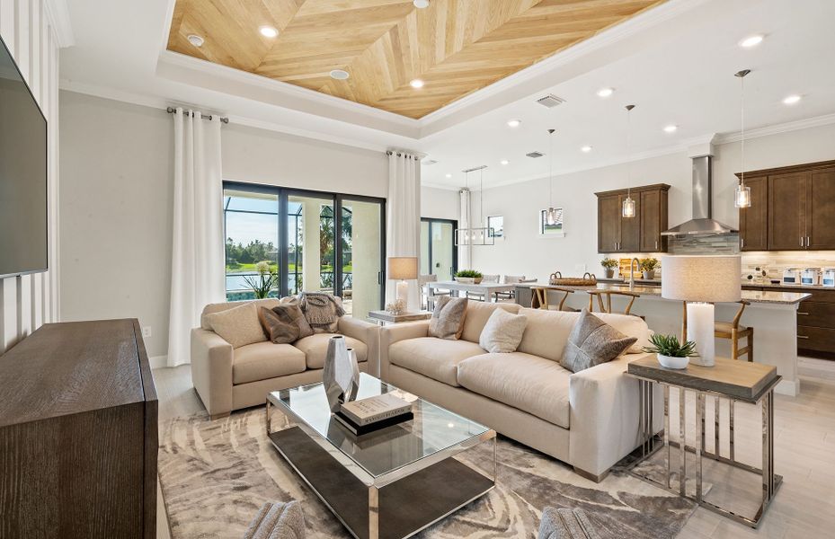 Representative furnished interior of a home built from the Prestige by Del Webb in Sun City Peachtree, Griffin (Image 13). Representative furnished interior of a home built from the Prestige by Del Webb in Sun City Peachtree, Griffin (Image 13).