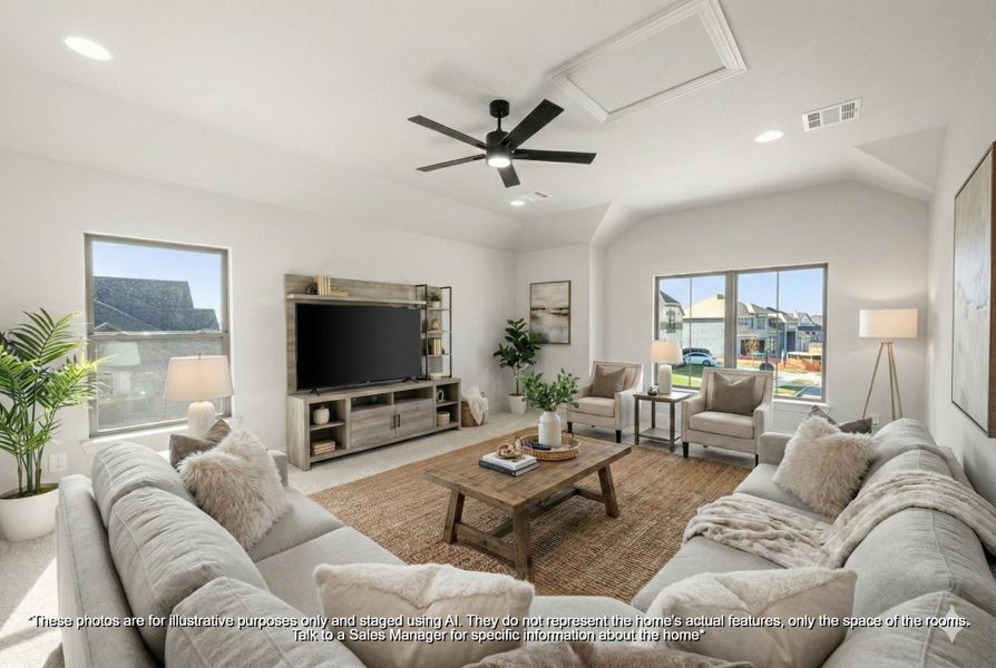 Furnished interior view inside a new home in Hayes Crossing, Midlothian (Image 8). Furnished interior view inside a new home in Hayes Crossing, Midlothian (Image 8).