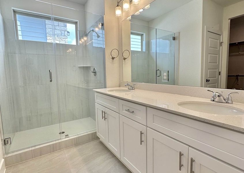 Furnished interior view inside a new home in Sage Hollow, Kyle (Image 9). Furnished interior view inside a new home in Sage Hollow, Kyle (Image 9).