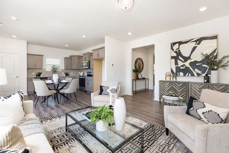 Representative furnished interior of a home built from the Ryker by True Homes in Edgewater - The Groves, Lancaster (Image 7).